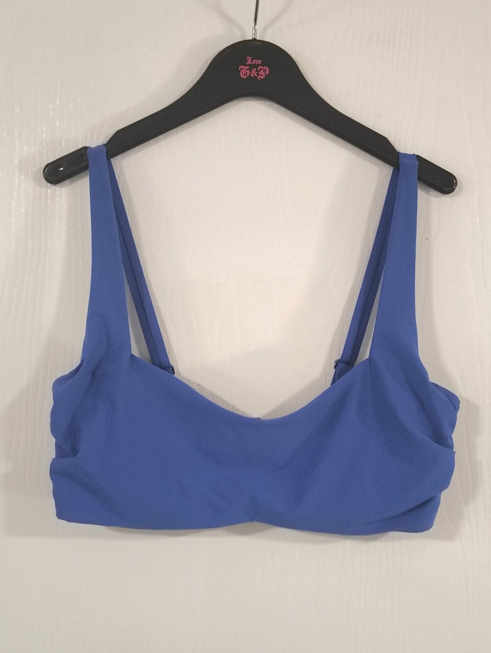 Athleta Square Neck Bra Cup Bikini Top Cerulean Blue Women's 40D/DD Coastal Swim - Picture 11 of 12